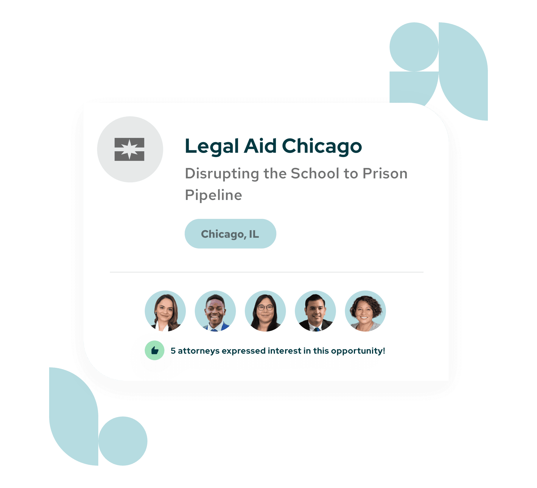 In-House Legal Teams and attorneys expressing interest in opportunity