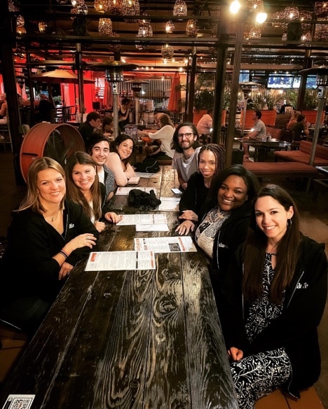Paladin Employees at dinner